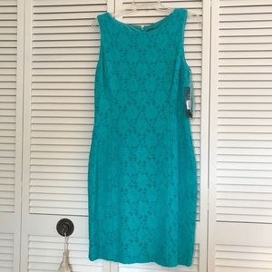 Lauren Ralph Lauren Turquoise Lace Dress, Sz 10